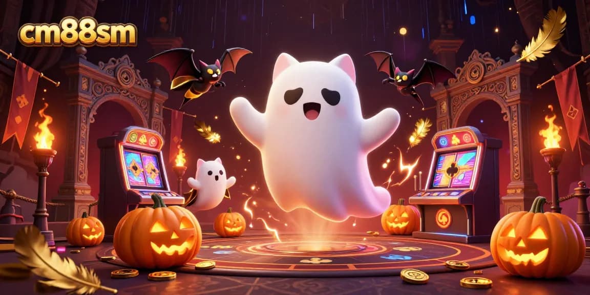 Experience cm88sm's thrilling casino adventures with ghostly charm in an enchanting 3D scene.