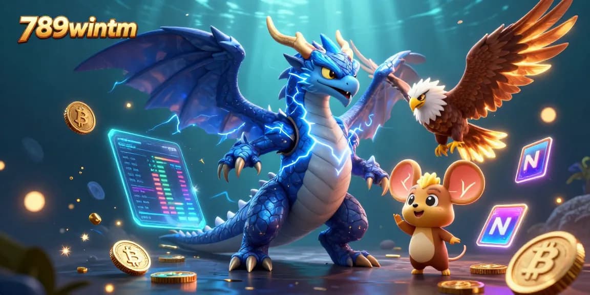 Engage with 789wintm's thrilling casino adventure featuring dynamic 3D characters and crypto elements.