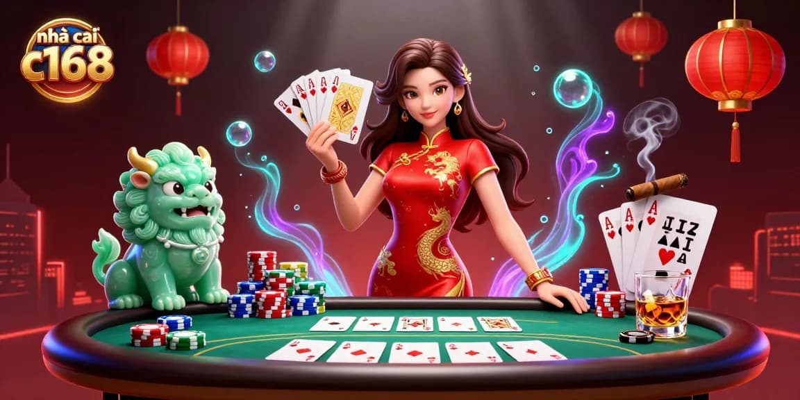 Engage in thrilling action at nhà cái c168 with dynamic poker and vibrant casino elements.