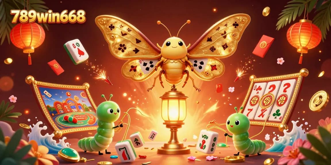 Experience the thrilling world of gambling at 789win668, featuring a vibrant 3D casino scene.