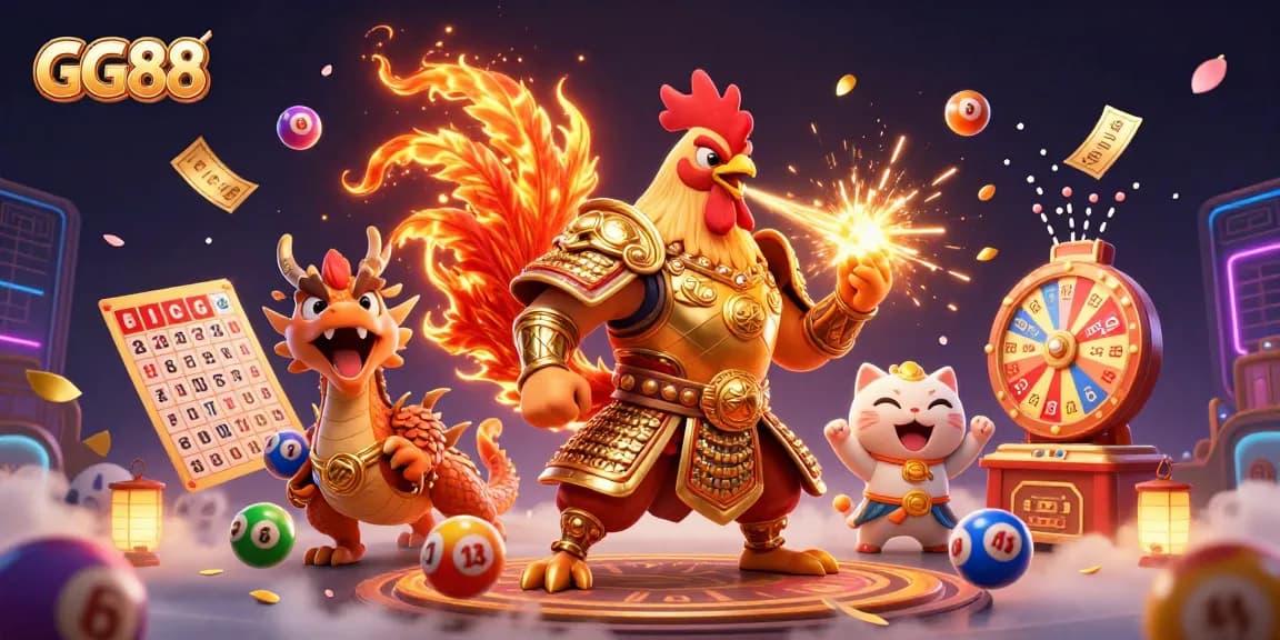 Engage with exciting gameplay at GG88 featuring a dynamic casino scene with vibrant elements.