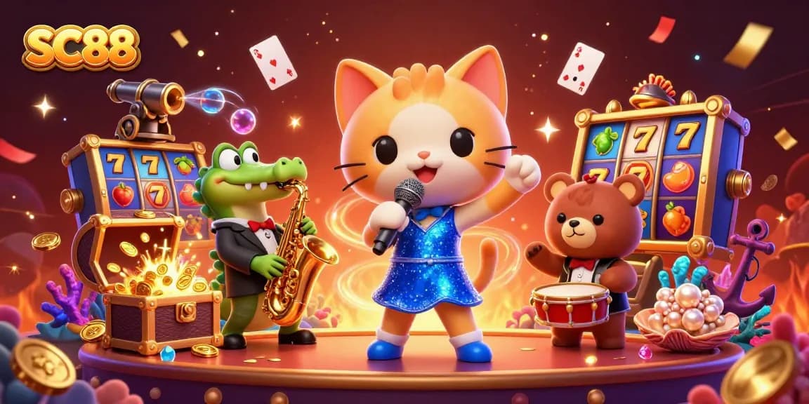 Experience the excitement of SC88 Casino with dynamic games and vibrant characters.