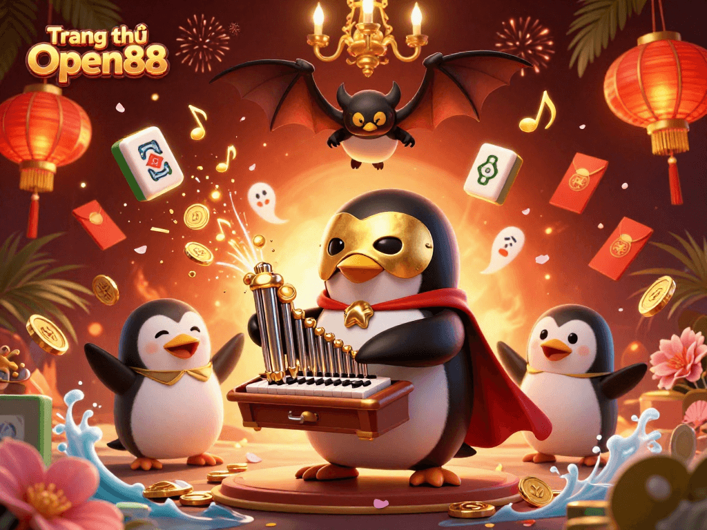 Experience thrilling wins at Trang chủ Open88 with an exciting 3D casino illustration.