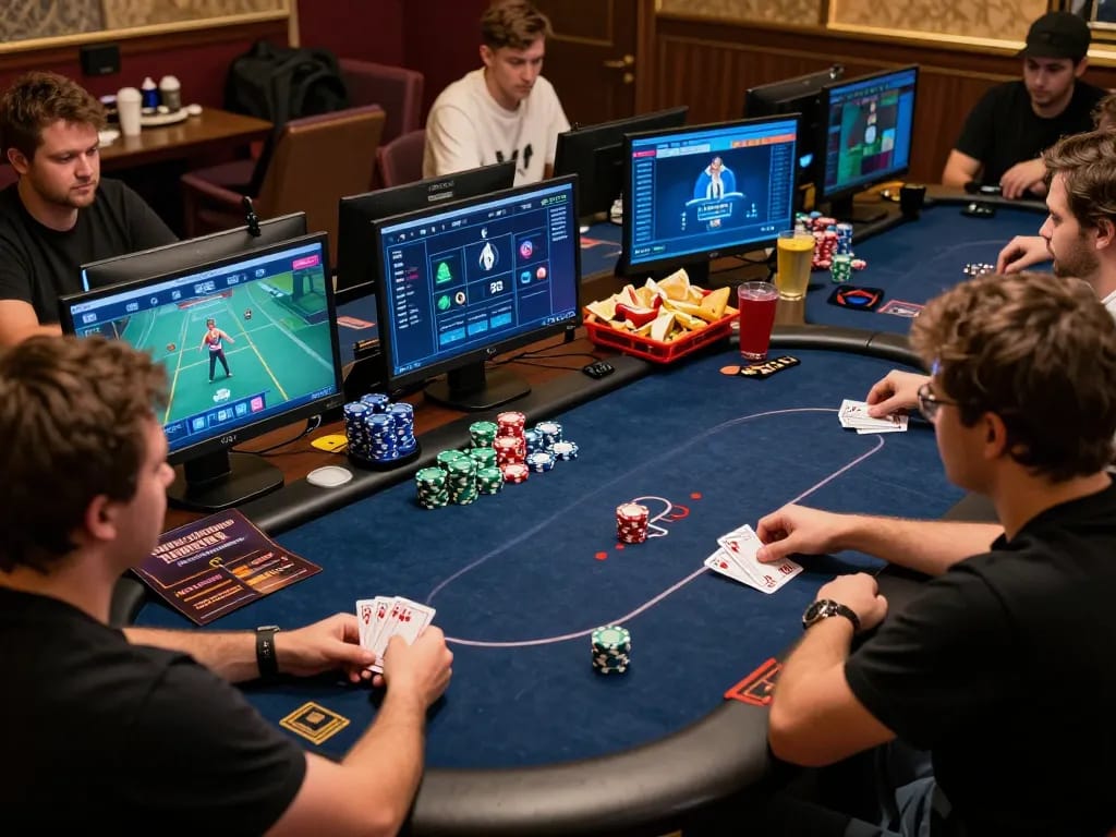 S8 online poker gameplay featuring strategic card play and winning moments with players engaged