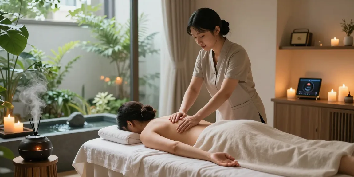 Experience peaceful 종로출장마사지 therapy in a tranquil urban spa setting with soothing ambiance.