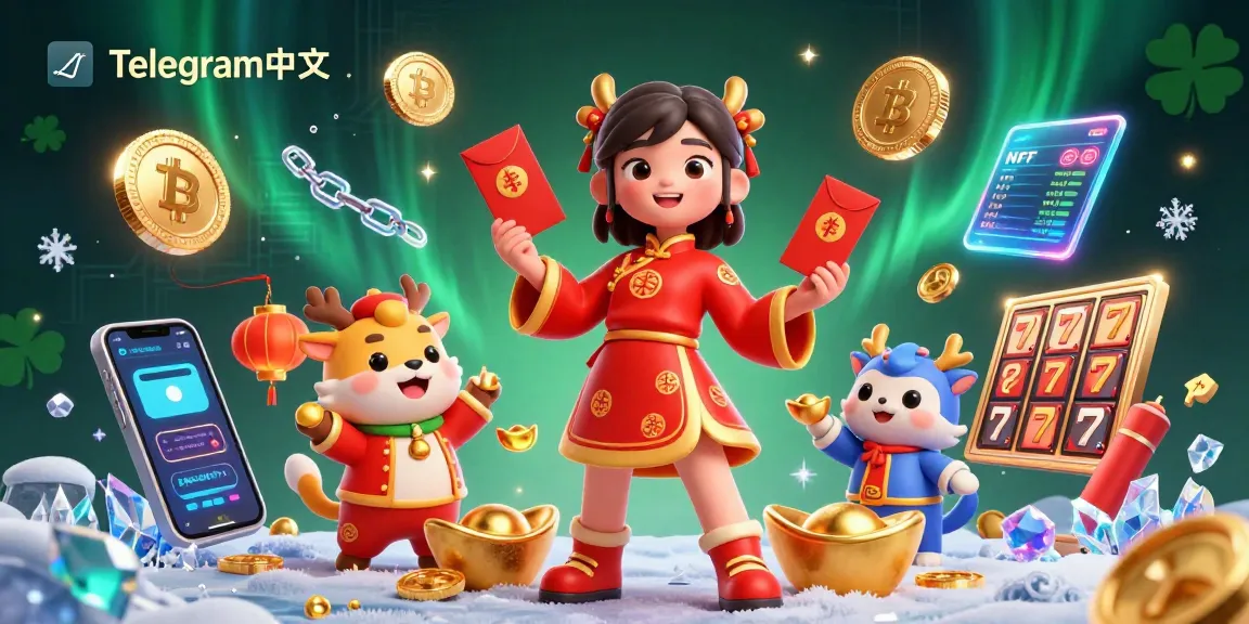 通过Telegram中文参与精彩的游戏，展现角色们享受在线赌场动态的节日场景。