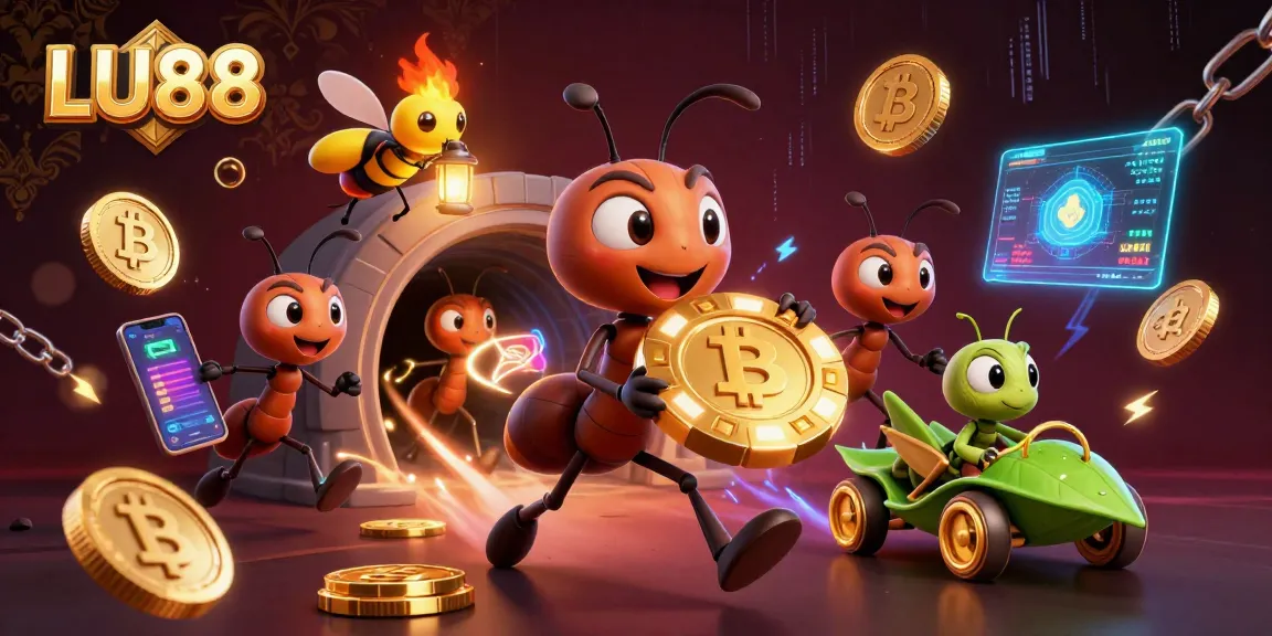 Experience winning strategies with LU88's dynamic casino adventures in this 3D illustration.